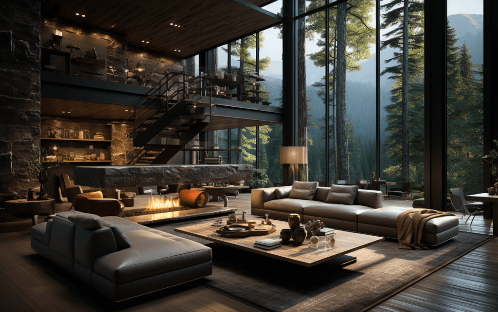 A modern living room